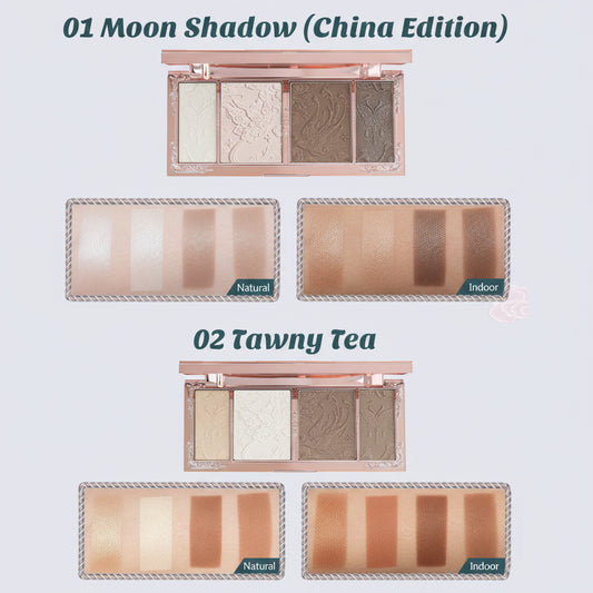 Flower Knows Butterfly Cloud Collar Embossed Highlight & Contour Palette
