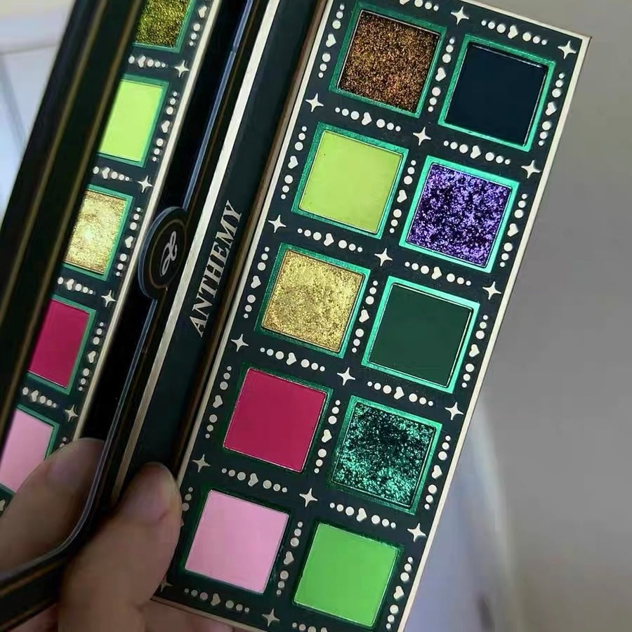 Anthemy "Serpent's Gaze" 10-Color Multichrome Eyeshadow Palette - Silk Mirror