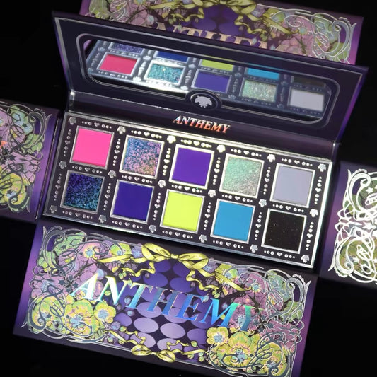 Anthemy "Midnight Lamb" 10-Color Multichrome Eyeshadow Palette - Magic Mirror