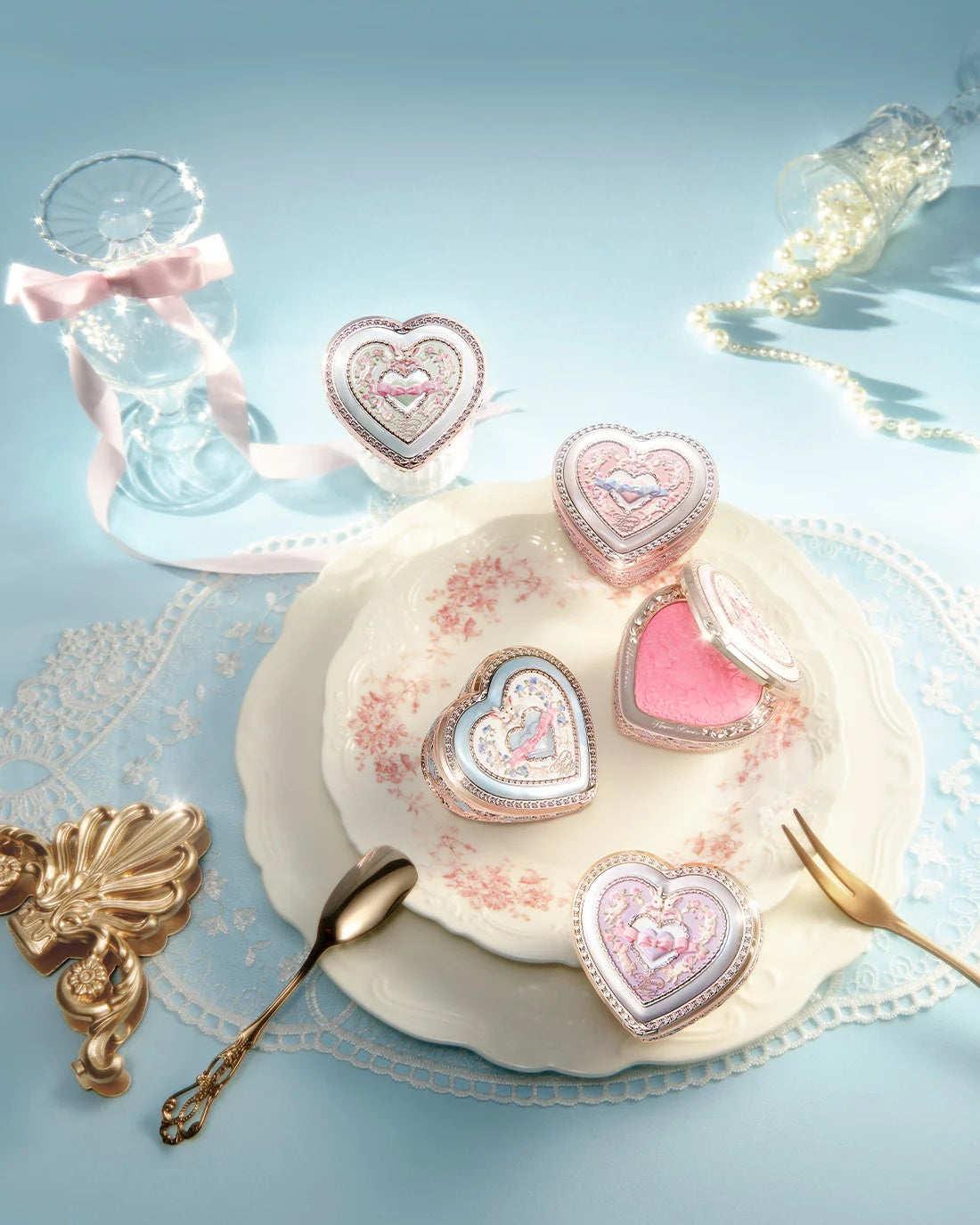 Flower Knows Bunny Garden Embossed Blush