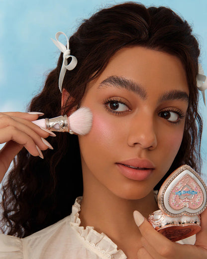 Flower Knows Bunny Garden Slanted Blush Brush