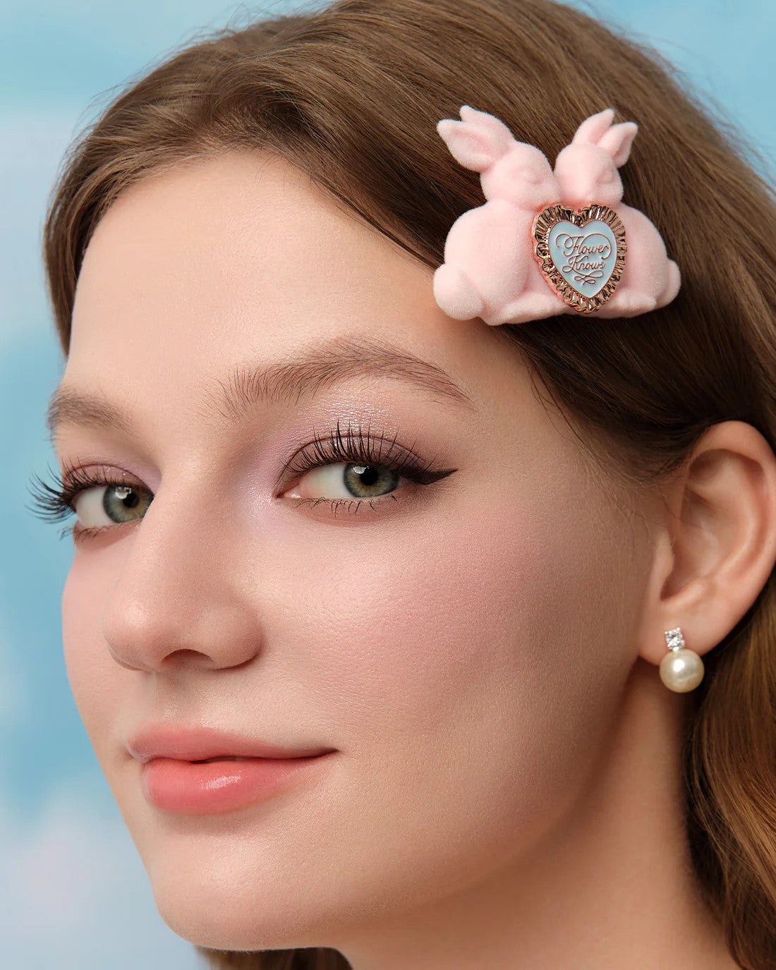 Flower Knows Bunny Garden Hair Clip