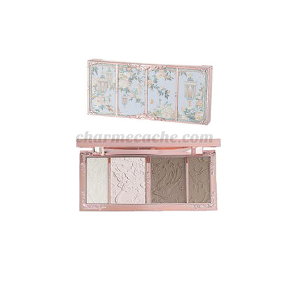 Flower Knows Butterfly Cloud Collar Embossed Highlight & Contour Palette