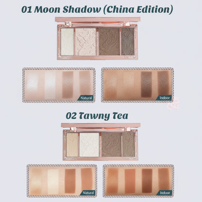 Flower Knows Butterfly Cloud Collar Embossed Highlight & Contour Palette