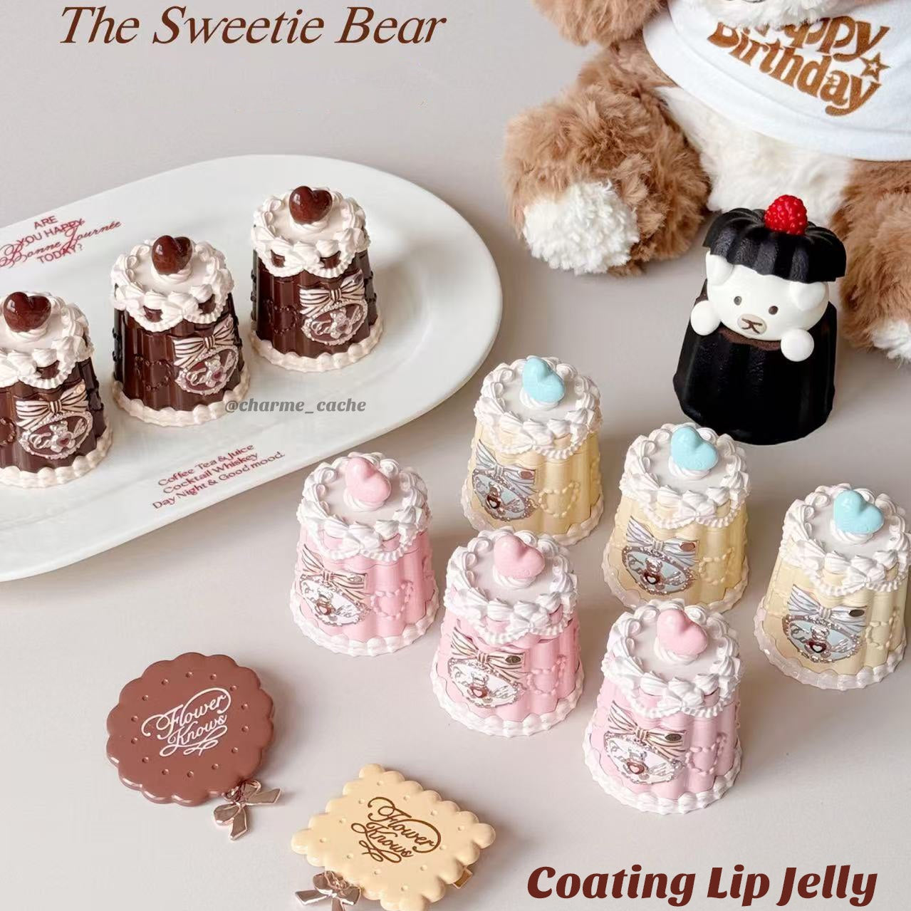 Flower Knows The Sweetie Bear Coating Lip Jelly