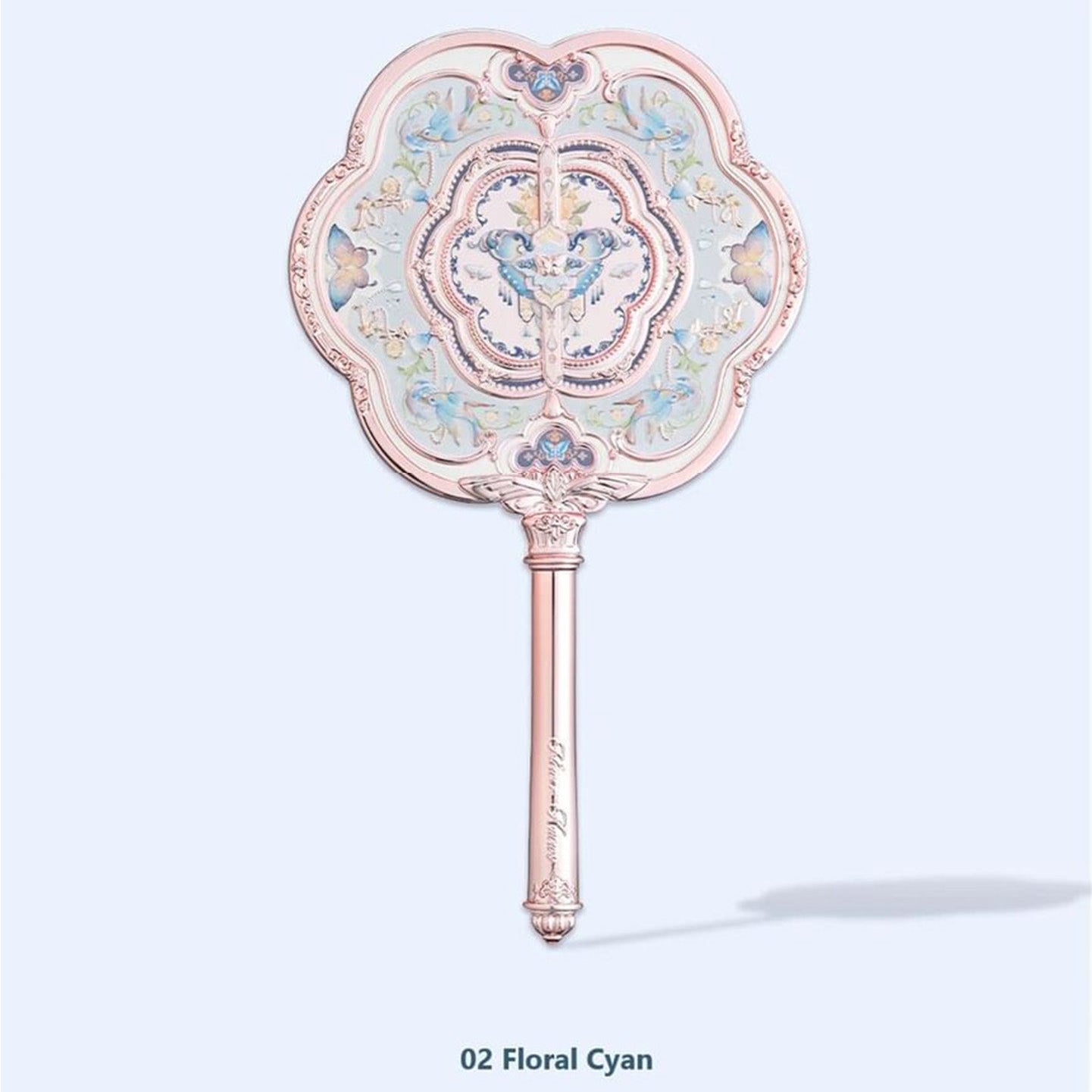 Flower Knows Butterfly Cloud Collar Hand Mirror