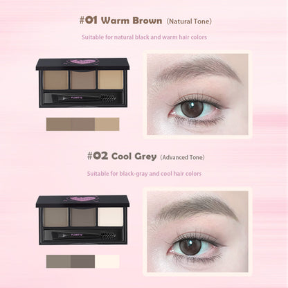 FLORTTE I Have No Worries Series 3-Color Eyebrow Powder