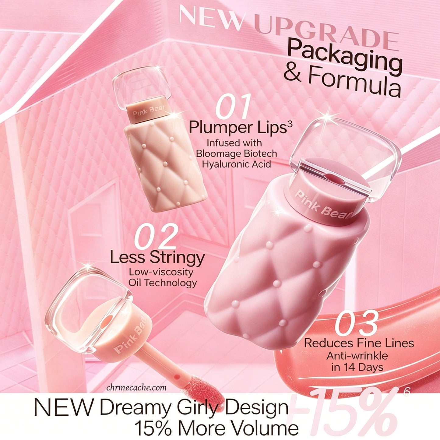 Pink Bear Plumping Lip Gloss