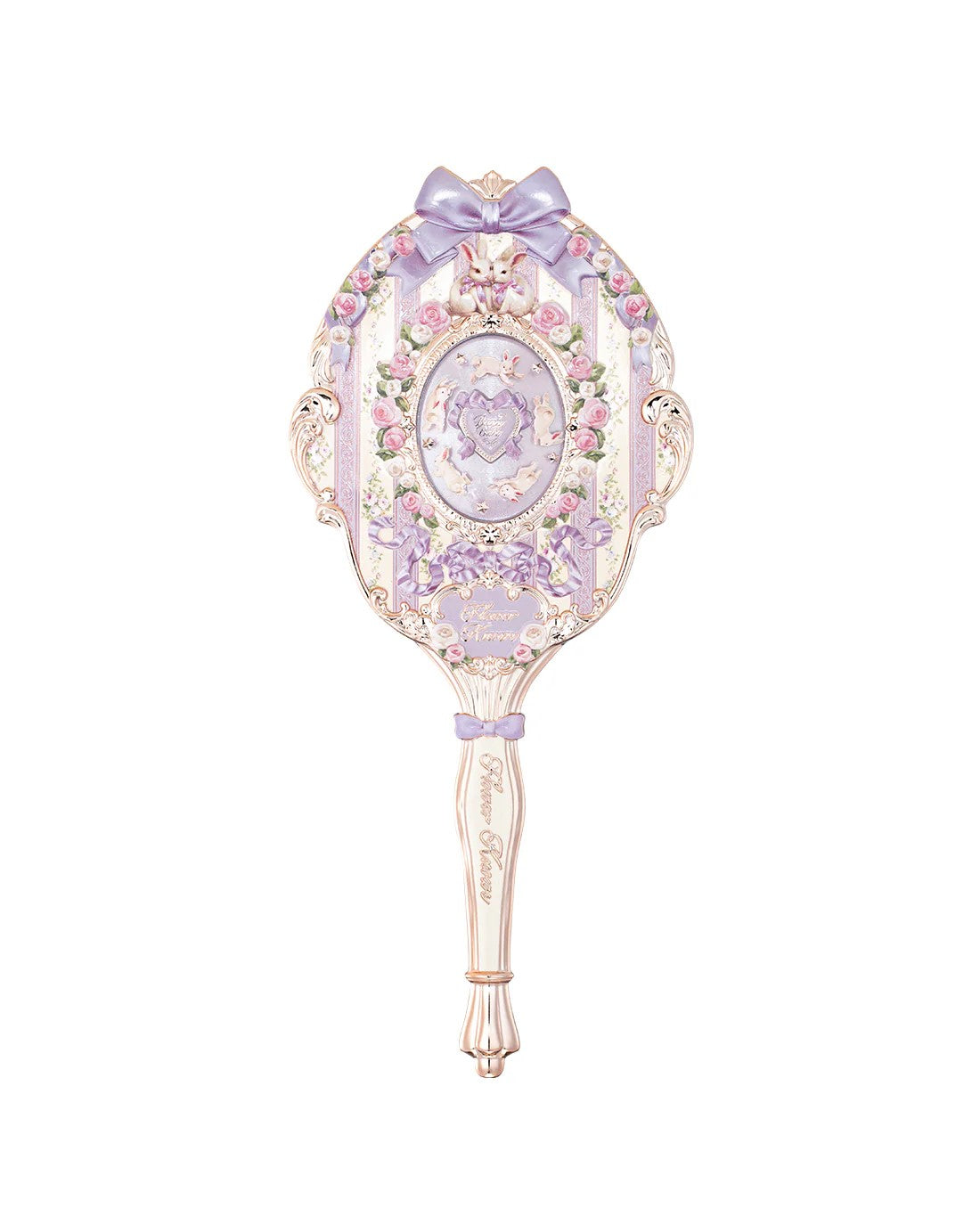 Flower Knows Bunny Garden Hand Mirror