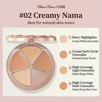 Flower Knows The Sweetie Bear 4-Color Concealer Palette