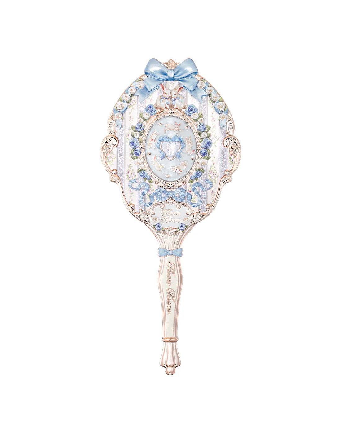 Flower Knows Bunny Garden Hand Mirror