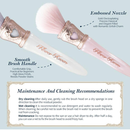 Flower Knows Bunny Garden Slanted Blush Brush