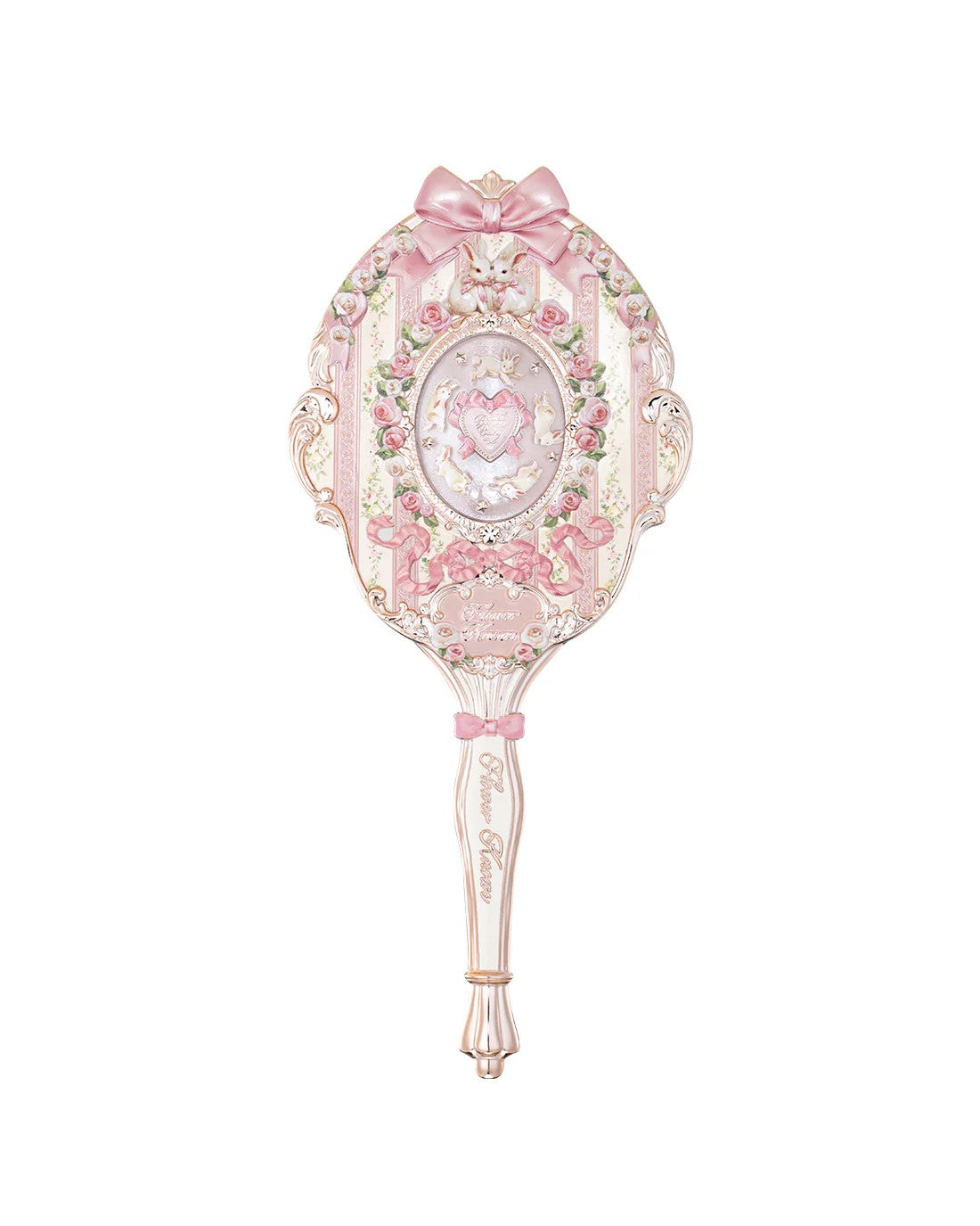 Flower Knows Bunny Garden Hand Mirror