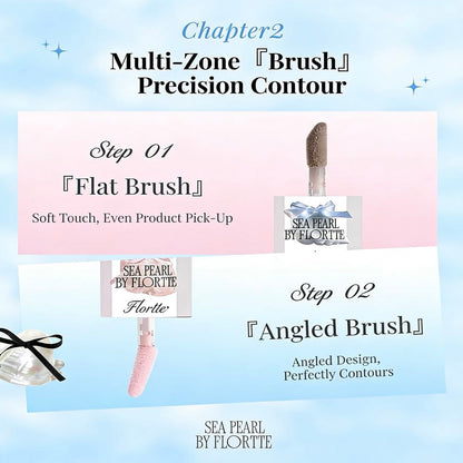 FLORTTE Glass Sea Collection Dual-ended Liquid Highlighter & Contour