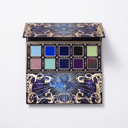 Anthemy "Deep Sea Secret" 10-Color Multichrome Eyeshadow Palette - Klein Blue