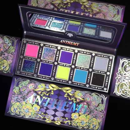 Anthemy "Midnight Lamb" 10-Color Multichrome Eyeshadow Palette - Magic Mirror