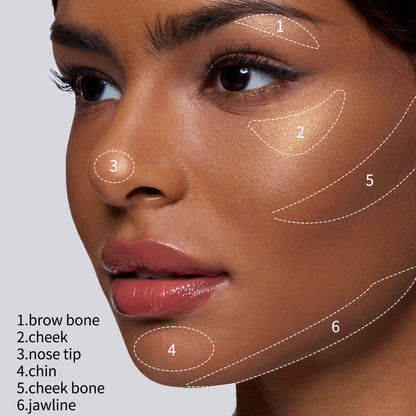 Flower Knows Butterfly Cloud Collar Embossed Highlight & Contour Palette