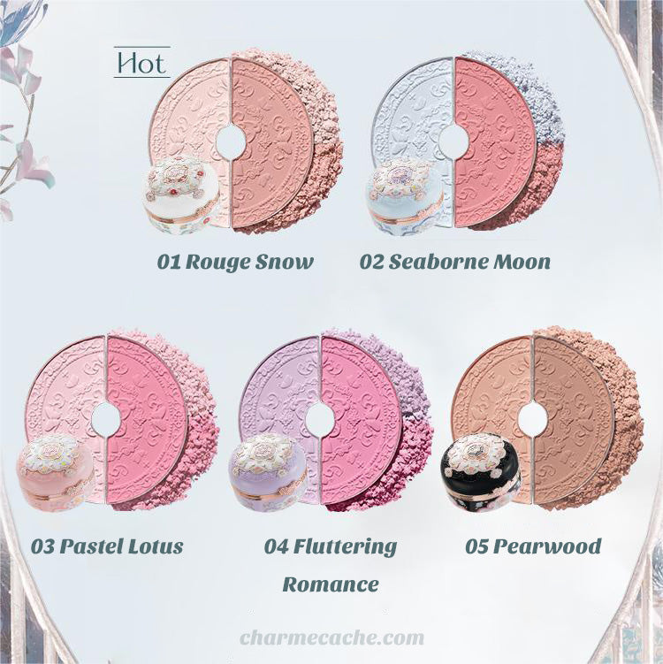 Flower Knows Butterfly Cloud Collar Rouge Box Highlighting & Blush Duo Powder