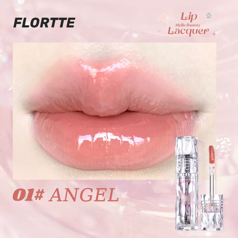 FLORTTE Butterfly Hello Beauty Lip Lacquer (Non-Stick Cup)
