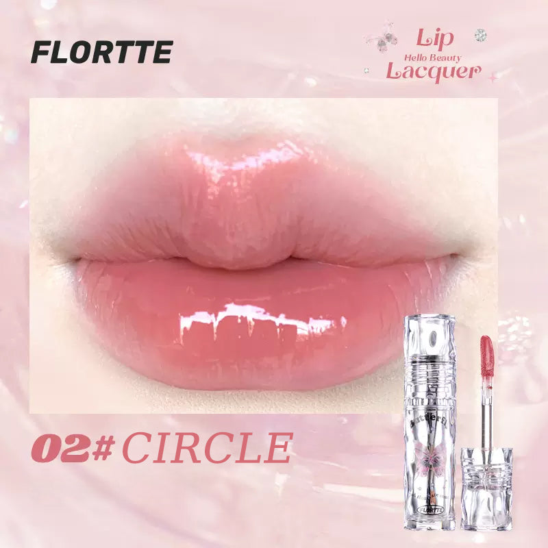 FLORTTE Butterfly Hello Beauty Lip Lacquer (Non-Stick Cup)
