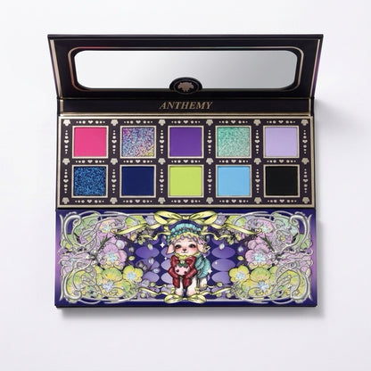 Anthemy "Midnight Lamb" 10-Color Multichrome Eyeshadow Palette - Magic Mirror