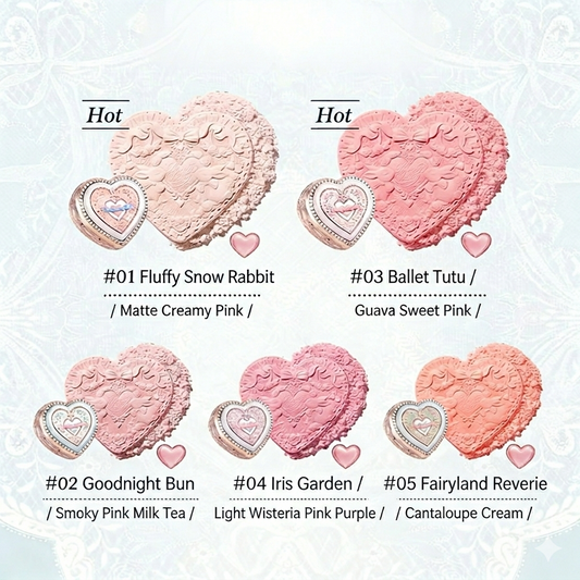Flower Knows Bunny Garden Embossed Blush