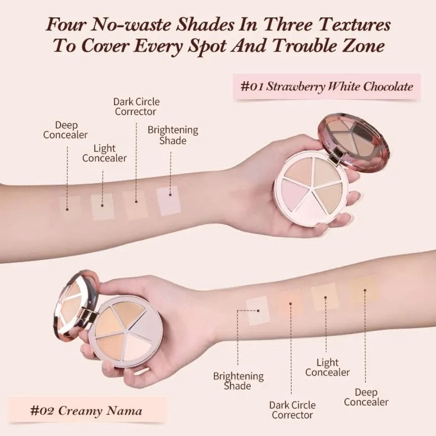 Flower Knows The Sweetie Bear 4-Color Concealer Palette