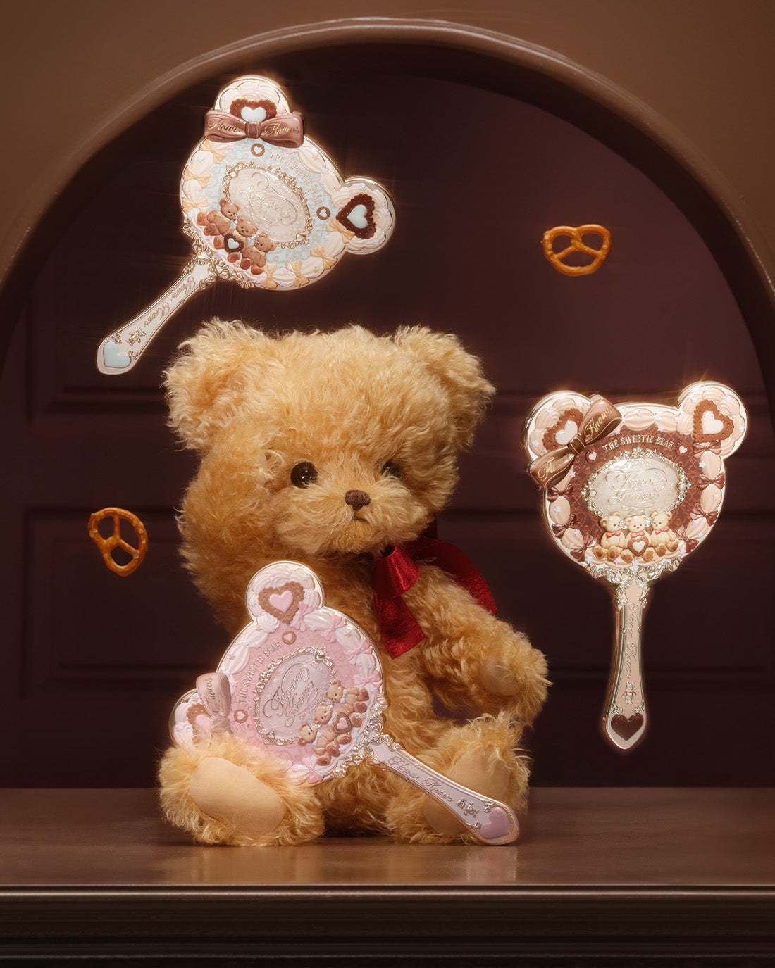 Flower Knows The Sweetie Bear Hand Mirror