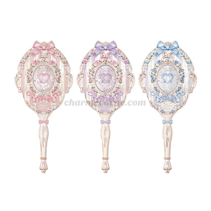 Flower Knows Bunny Garden Hand Mirror