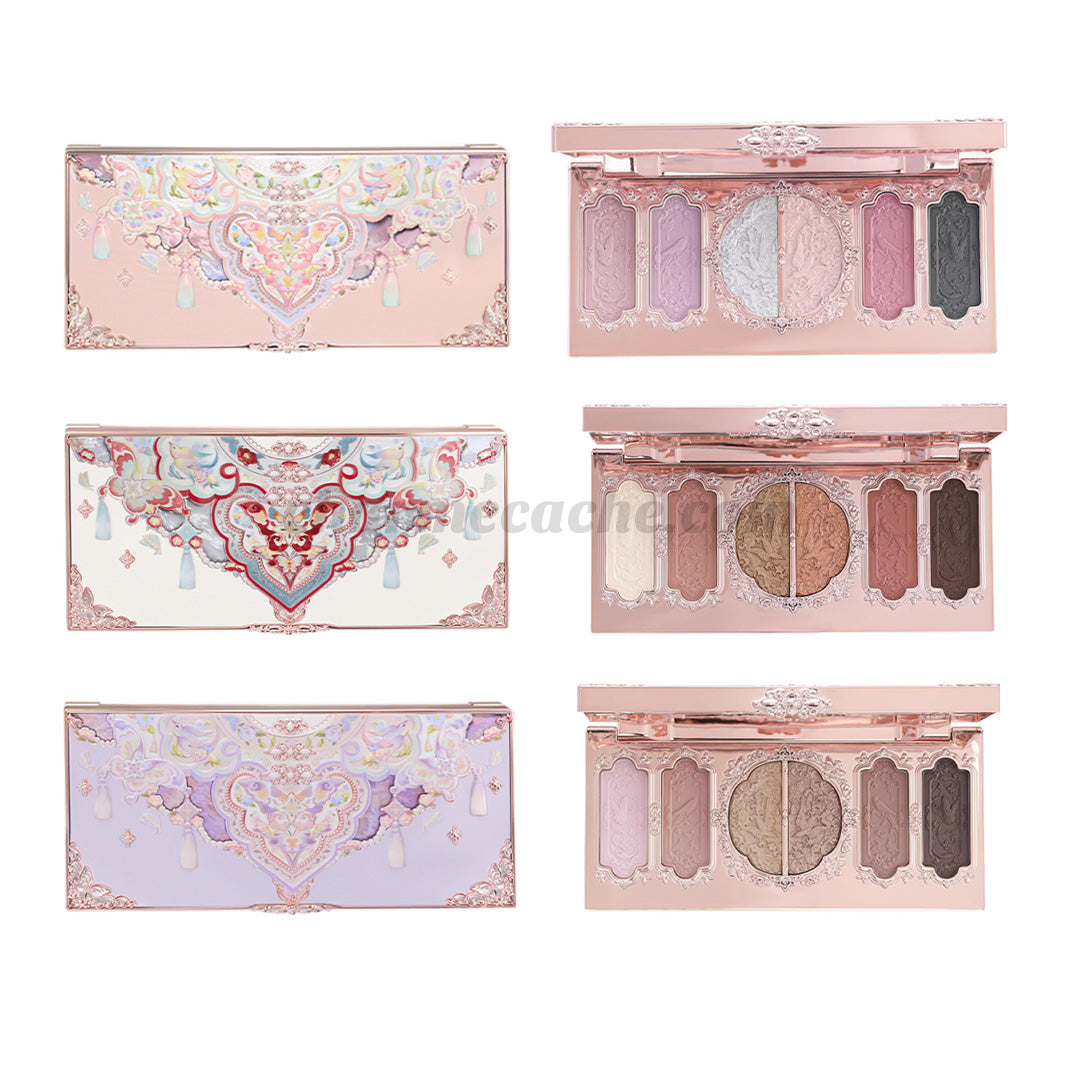 Flower Knows Butterfly Cloud Collar Embossed 6 - Color Makeup Palette
