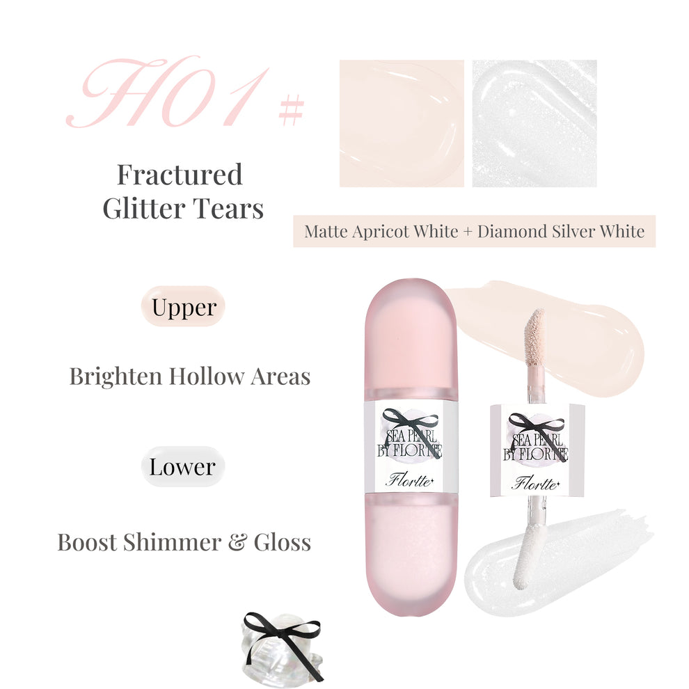 FLORTTE Glass Sea Collection Dual-ended Liquid Highlighter & Contour